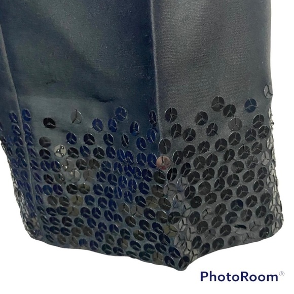 Ann Taylor FANCY DRESS SLACKS Pants 100% Silk w/ Sequin Hem Fully Lined - Picture 3 of 8